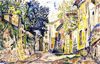 (image for) Paul Signac paintings artwork, Bourg-Saint-Andeol